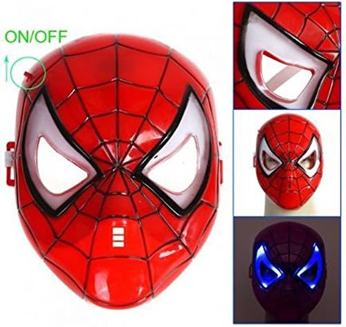 Avengers Spiderman Hero LED Light up Mask, Red