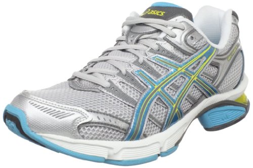 ASICS Women's GEL-Fluent 3 Running Shoe,Silver/Turquoise/Yel,6 M