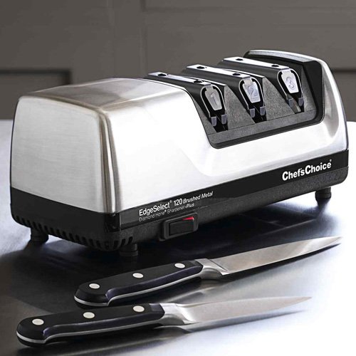 Chef'sChoice Edge Select Pro Electric Sharpener M120: Brushed Metallic