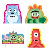 Yo Gabba Gabba Candles 4ct