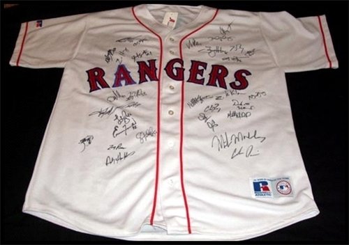 2010 Texas Rangers Autographed/Hand Signed Jersey