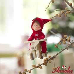 3" PJ Kid on Airplane By Annalee