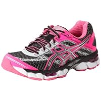 ASICS Women's Gel-Cumulus 15 Lite-Show Running Shoe,Black/Onyx/Flash Pink,8.5 M US