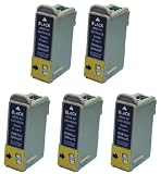 Take4Less 5-pack T026 T026201 Black Compatible Ink Cartridges for Epson Stylus Color Ph 810 820 925