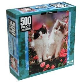 Pets 500-Piece Cat Jigsaw Puzzle - Milk Shakes