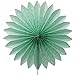 SUNBEAUTY Mint Series Mint Green Tissue Paper Pompom Paper Fan Mint Honeycomb Ball and Mint Green Paper Lanterns Pack of 4