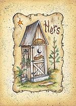 Her Outhouse Poster Print
