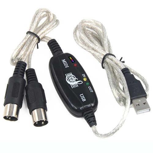 DIGIFLEX USB Midi Cable Lead Adaptor for Musical Keyboard to PC Laptop XP Vista Mac