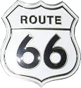 Mens ROUTE 66 Alternative Retro Metal Belt Buckle