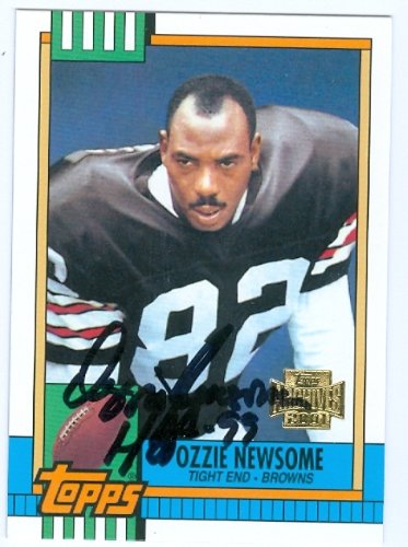 Ozzie Newsome Autographed/Hand Signed Football Card (Cleveland Browns) 2001 Topps Archive #168