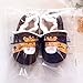 Amurleopard Baby Soft Sole Leather Fleeced Crib Shoes Infant Toddler First Walking Prewalker Giraffe 6-12 Months 4.9