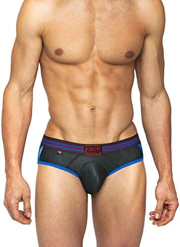 Jack Adams Men's Flex Racer Brief Small Black
