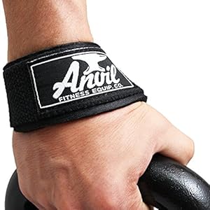 Weight Lifting Straps by Anvil Fitness™ Pair(2), Assists Grip Strength for Crossfit, Bodybuilding, Power Lifting and Weight Lifting