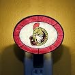 OTTAWA SENATORS Team Logo ART-GLASS NIGHTLIGHT (4 1/2" x 4 3/4") by Memory Company