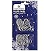 Elevate Essentials Swirl Hooks - Silver Decorative Ornament Hangers, Metal Wire Hanging Hooks, 40 ct