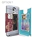 TORU CX PRO Compatible with Samsung Galaxy Note 4 Case - Protective Dual Layer Wallet with Hidden Card Holder + ID Card Slot Hard Cover & Mirror - Red