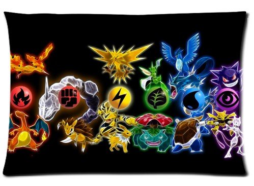 Cute Pokemon Custom Rectangle Pillow Cases 20x30 (one side)