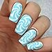 Electric Nail Stencils By Twinkled T - 1 Sheet of 24 Stencils