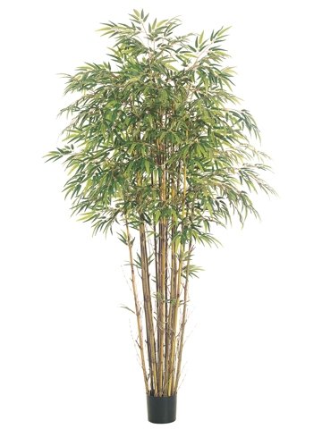 Pack of 2 Decorative Bamboo Trees with Round Pots 7'