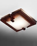 Taurus ceiling light - Fluorescent, beech wood, 220 - 240V (for use in Australia, Europe, Hong Kong etc.)