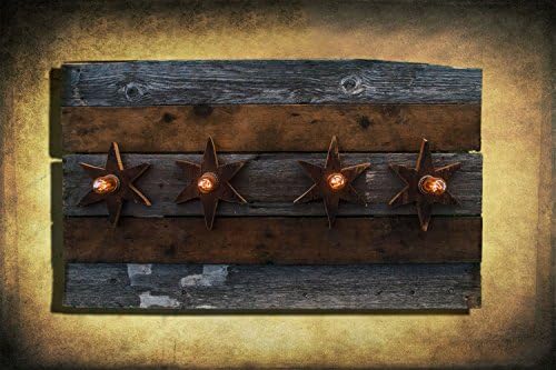 Chicago Flag One of a kind Barn Wood, Antique Edison light bulbs, yellow, brown, Illinois,recycled, reclaimed, wooden, rustic