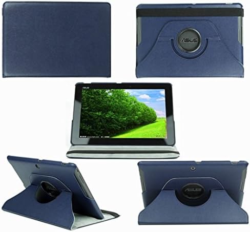 Amar® 360 Degree Rotating Litchi Grain Folio Pu Leather Case Cover for Asus Memo Pad Smart Me301t 10.1''