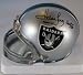 Howie Long Autographed/Hand Signed Oakland Raiders Mini helmet with HOF 00 inscription