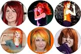 Set of 6 - HAYLEY WILLIAMS - Paramore Pinback Buttons 1.25