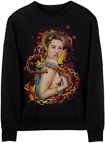 Unisex Swag 3D Sweater Funny Miley Cyrus Sweatshirt T Shirts (M)