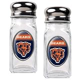 NFL Chicago Bears Salt and Pepper Shaker Set with Crystal Coat