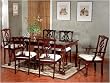 Claw Foot Dining Table With Glass Inlay