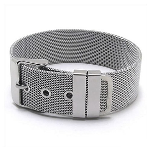 KONOV Women's Stainless Steel Bangle Bracelet - Silver