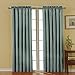 Eclipse Canova Thermal Insulated Single Panel Rod Pocket Darkening Curtains for Living Room, 42 in x 63 in, RIVER BLUE