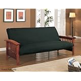 8full Size Futon Mattress In Black Color