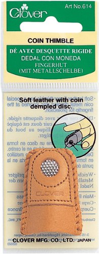 Clover Leather Coin Thimble