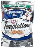 Whiskas Temptations Hairball Control Chicken Flavour Treats for Cats, 2.1-Ounce Bags (Pack of 12)