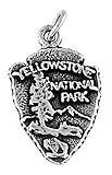Sterling Silver One Sided Yellowstone National Park Charm
