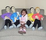 Set of 4 Giant Wiggles Figures - 39 Inches Tall! - Greg, Anthony, Murray and Jeff