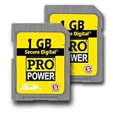 Accessory Power 2 PACK of 1 GB / 1024 MB Secure Digital SD Card Use w/ Digital Cameras , Camcorders, MP3s & Your Nintendo