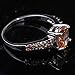 YAZILIND Women Crystal Ring Wedding Bridal Alloy Anniversary Valentine's Day Jewelry