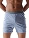 DAVID ARCHY Men's 2 Pack Heather Cotton Sleep Bottom Boxer Shorts