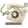 Retro Vintage Style Old Fashioned Telephone in Ivory