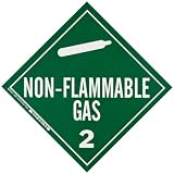 Brady 63407 10-3/4 Height, 10-3/4 Width, White And Green Color Dot Vehicle Placard