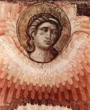Pietro Cavallini (Fresco cycle with recent court in Santa Cecilia in Rome in Travestere, Scene: The latest court, Detail