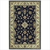 IMAGE OF Picks Ambros Black Oriental Rug Size: 3'6