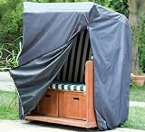 WEHNCKE DELUXE 130 cm BREIT WASSERDICHTE SCHUTZHÜLLE ABDECKUNG ABDECKHAUBE STRANDKORB Polyester Oxford 420D - 15182