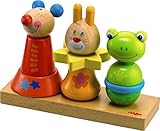 HABA Animal Trio Woden Stacking Playset [並行輸入品]