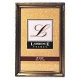 Lawrence Frames Antique Brass 4x6 Picture Frame - Bead Border Design