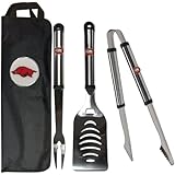 NCAA Stainless Steel BBQ Tool Set with Bag