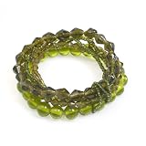 Glass Beads, Elastic Olive Elastic Bracelet Crafting Hope Elastic Bracelet [Olive]